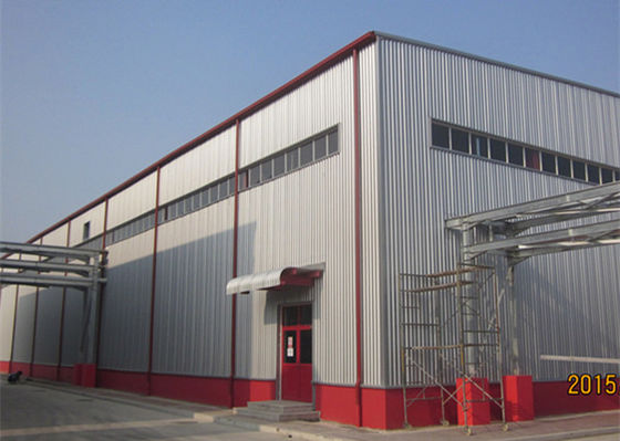 Bâtiments en acier pré manufacturés, atelier en acier de bâtiment d'isolation thermique