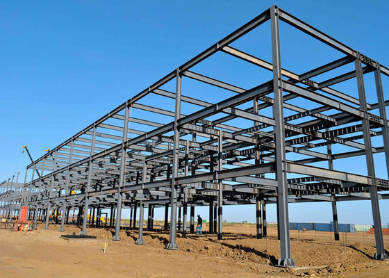 Étage multi de cadre en acier de structure de bâtiments légers préfabriqués environnementaux de construction