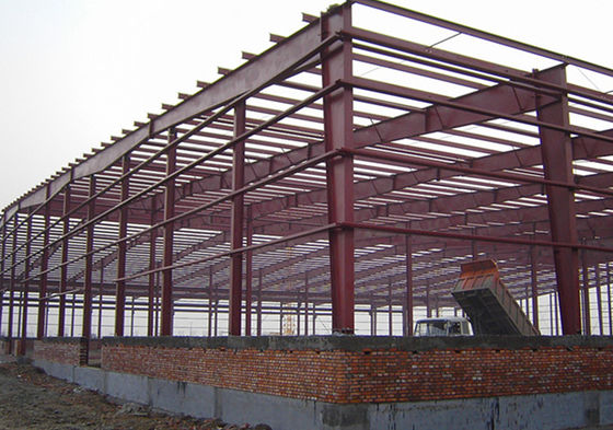 Metal l'entrepôt préfabriqué par cadre de structure métallique de pignon de construction de bâtiments