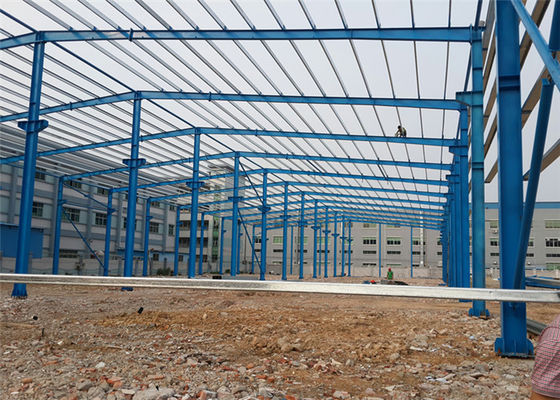 Construction en acier prête à l'emploi d'entrepôt, cadre en acier d'entrepôt portail de structure