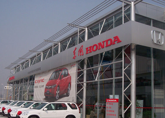 L'immersion chaude de Honda de la voiture 4S de bâtiment préfabriqué moderne de salle d'exposition a galvanisé