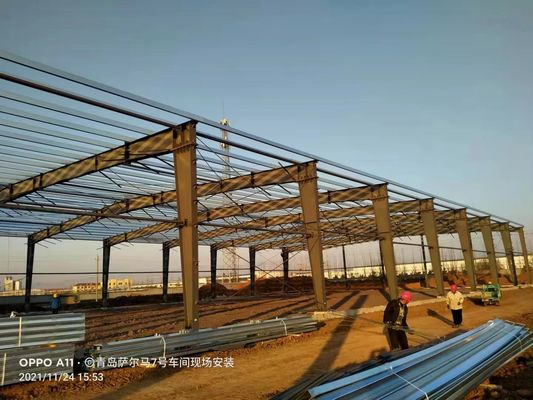 Solution rigide portaile de construction d'entrepôt de construction métallique de cadre