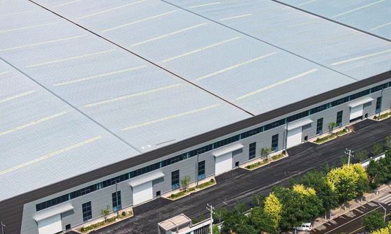 Entrepôt de structure d'acier à cadre rigide pour l'industrie avec des solutions respectueuses de l'environnement et de construction