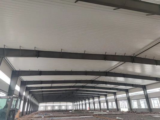 Poutre en H laminée à chaud ou soudée et colonne pour une charpente principale solide et durable dans un entrepôt logistique en structure métallique