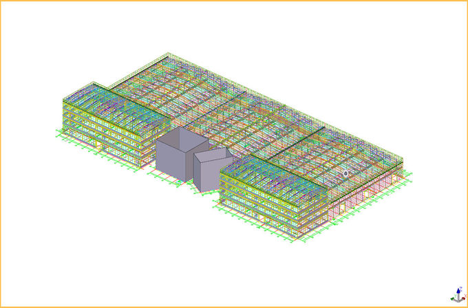 Construction de bâtiments industrielle de cadre de haute résistance de structure métallique 2