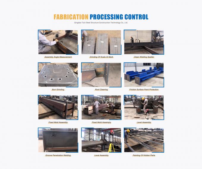 Installation de transformation d'usines chimiques Ventilation industrielle Ductwork Structure en acier résistant à la corrosion 1